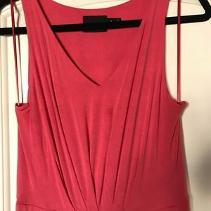 Long, coral dress (perfect condition)